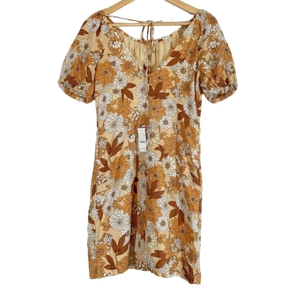 NEW J.Crew Floral Linen Mini Dress Size OO
